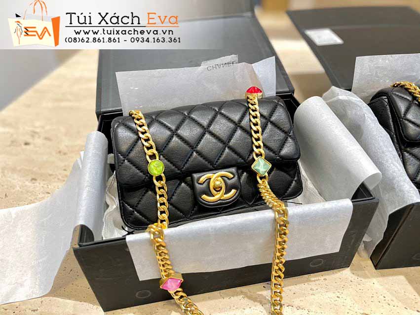 Túi xách Chanel Mini Classic Flap Bag Siêu Cấp Màu Đen Đẹp.