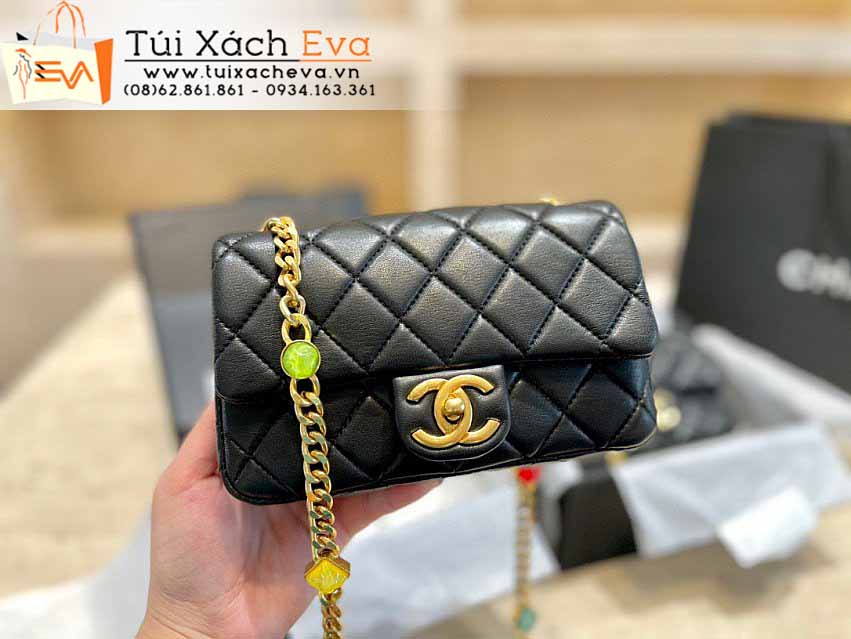 Túi xách Chanel Mini Classic Flap Bag Siêu Cấp Màu Đen Đẹp.