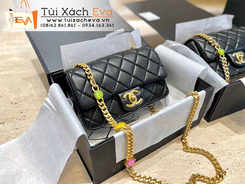Túi xách Chanel Mini Classic Flap Bag Siêu Cấp Màu Đen Đẹp.