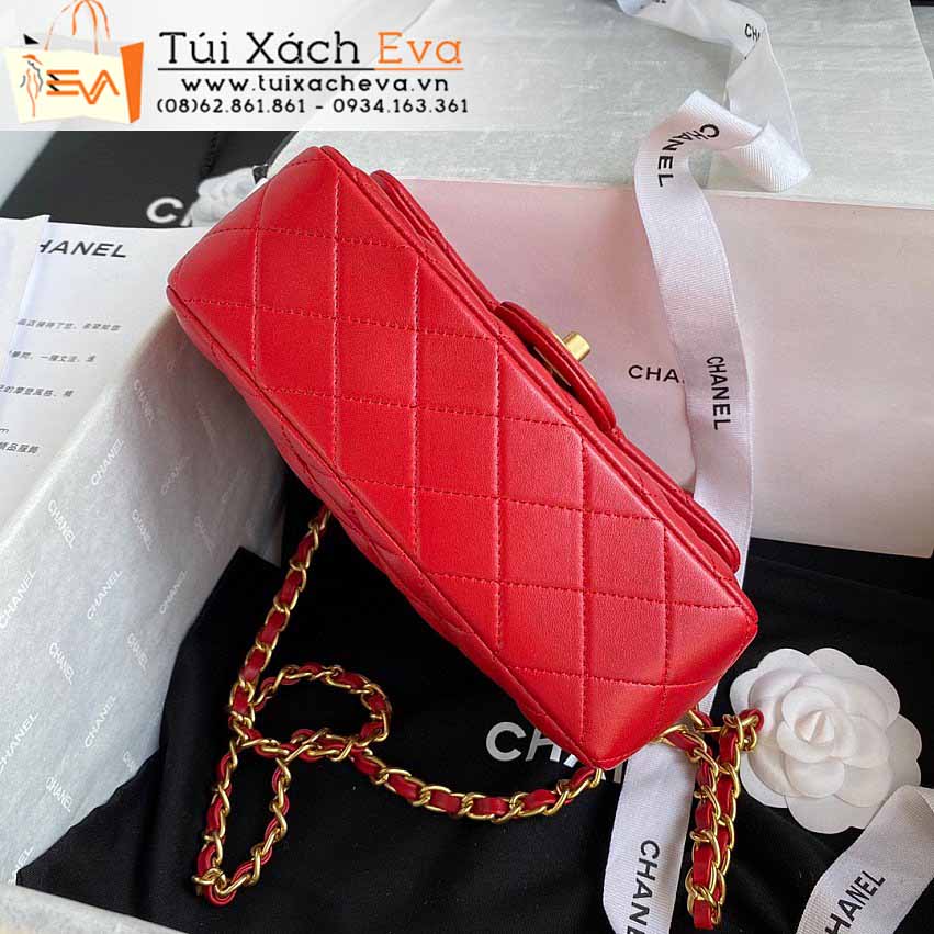 Túi Xách Chanel Mini Classic Flap Bag Siêu Cấp Màu Đỏ Đẹp M2431.