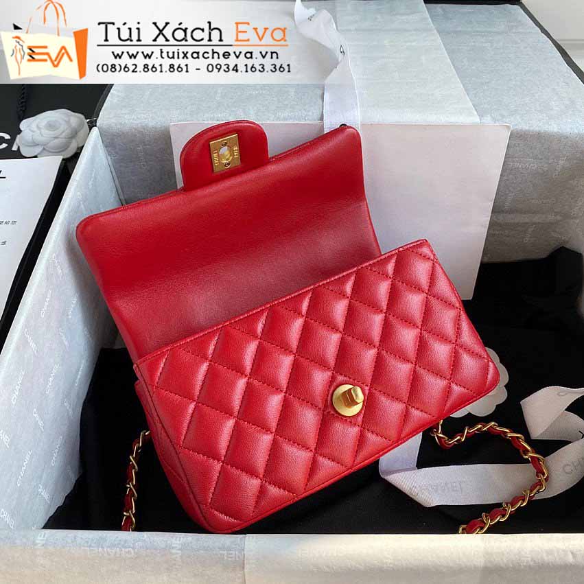 Túi Xách Chanel Mini Classic Flap Bag Siêu Cấp Màu Đỏ Đẹp M2431.