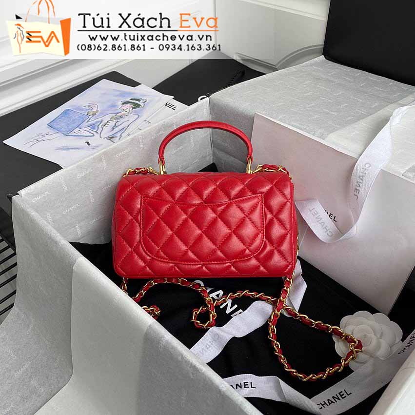 Túi Xách Chanel Mini Classic Flap Bag Siêu Cấp Màu Đỏ Đẹp M2431.