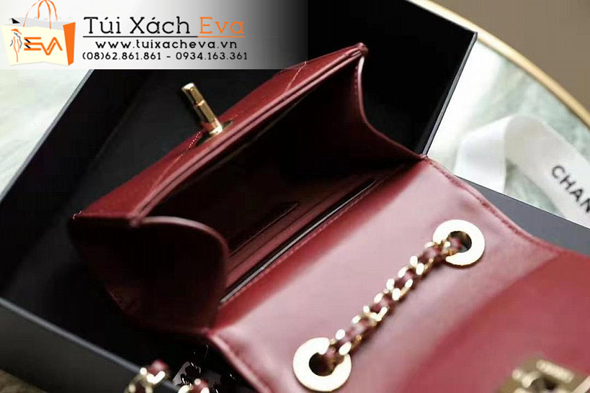 Túi Xách Chanel Mini Woc Bag Siêu Cấp Màu Đỏ Đẹp.