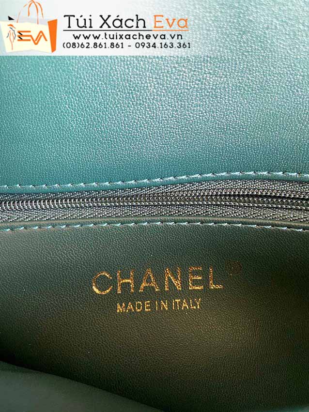 Túi Xách Chanel Small Flap Bag Siêu Cấp Màu Xanh Lá Đẹp M92236.