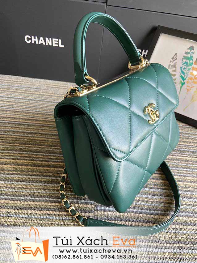 Túi Xách Chanel Small Flap Bag Siêu Cấp Màu Xanh Lá Đẹp M92236.