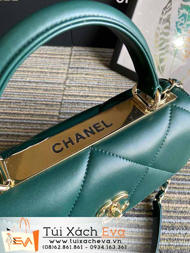 Túi Xách Chanel Small Flap Bag Siêu Cấp Màu Xanh Lá Đẹp M92236.