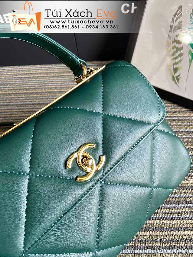 Túi Xách Chanel Small Flap Bag Siêu Cấp Màu Xanh Lá Đẹp M92236.