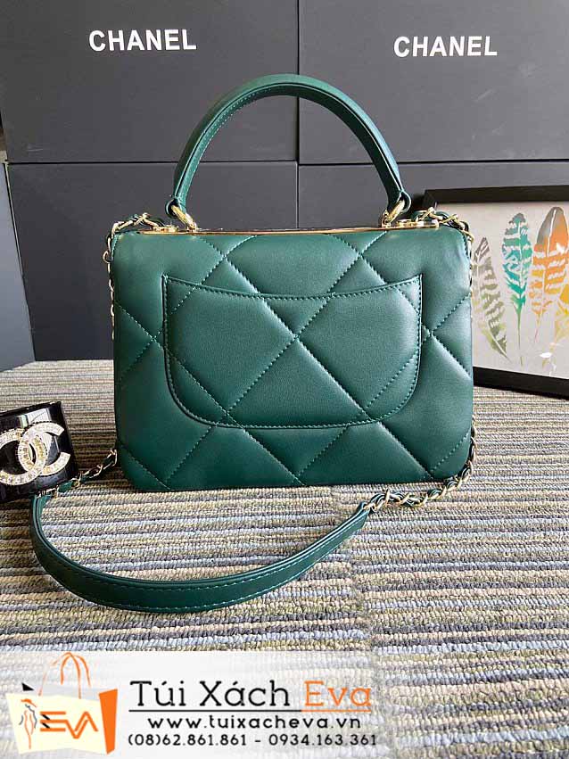 Túi Xách Chanel Small Flap Bag Siêu Cấp Màu Xanh Lá Đẹp M92236.