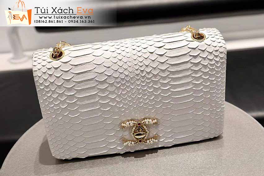 Túi Xách Chanel Vintage Bag Siêu Cấp Màu Trắng Đẹp.
