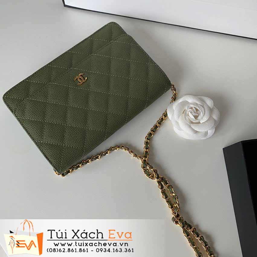 Túi Xách Chanel Woc Bag Siêu Cấp Màu Xanh Đẹp M33814.