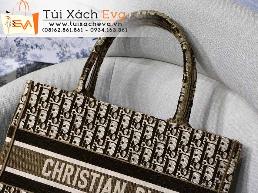 Túi Xách Dior Book Tote Bag Siêu Cấp Màu Nâu Đẹp M1286.