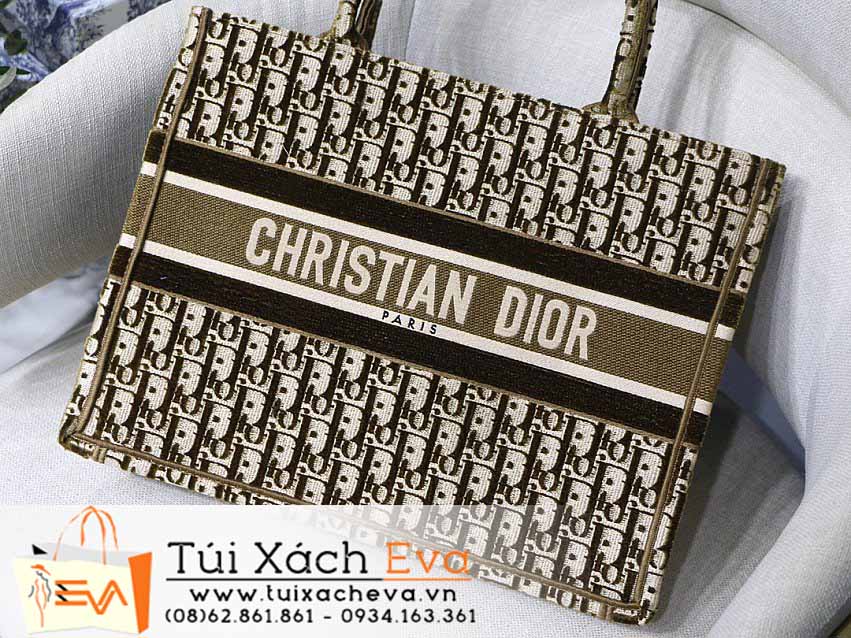 Túi Xách Dior Book Tote Bag Siêu Cấp Màu Nâu Đẹp M1286.