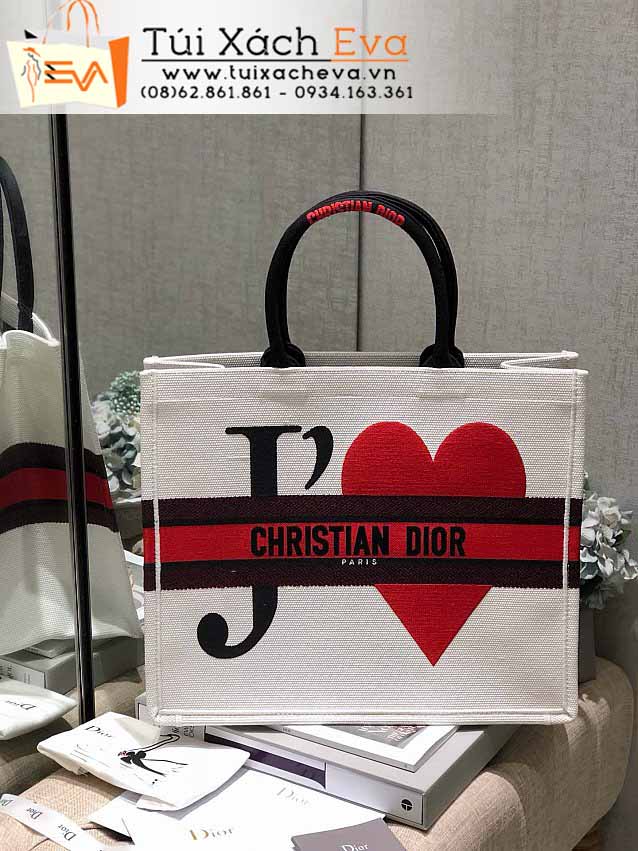 Túi Xách Dior Book Tote Bag Siêu Cấp Màu Trắng Đẹp M1286.