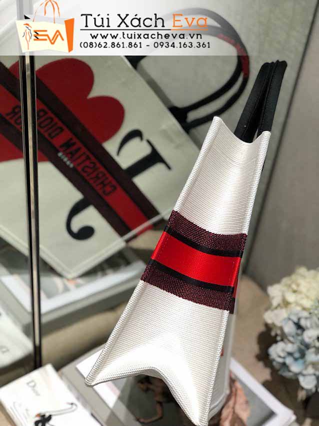 Túi Xách Dior Book Tote Bag Siêu Cấp Màu Trắng Đẹp M1286.