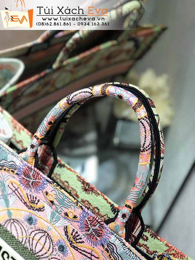Túi Xách Dior Book Tote Bag Siêu Cấp Màu Xanh Lá Đẹp M1286.
