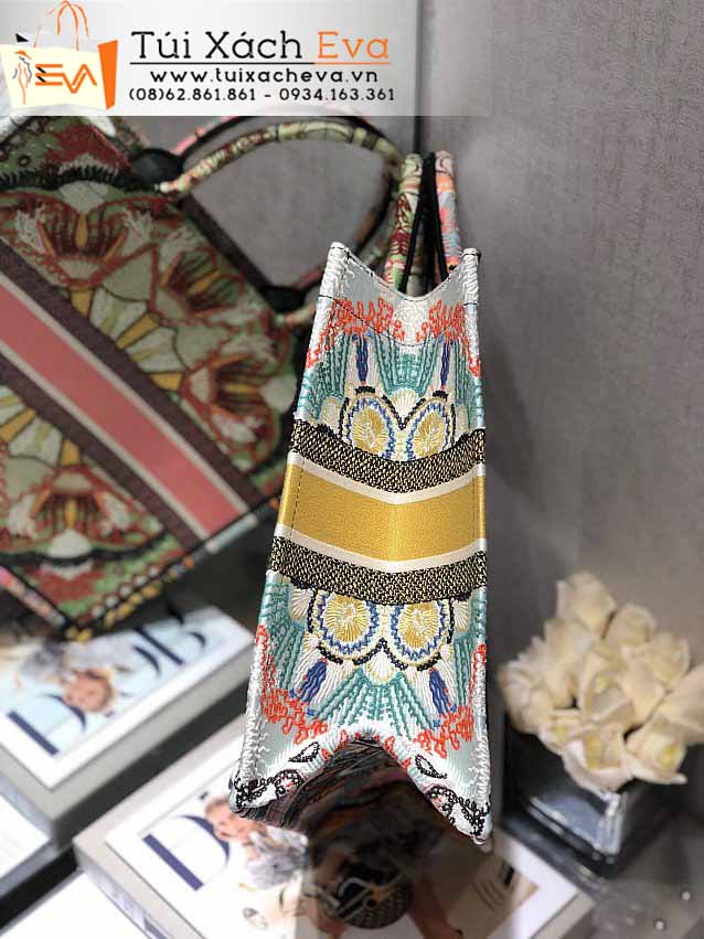 Túi Xách Dior Book Tote Bag Siêu Cấp Màu Xanh Lá Đẹp M1286.