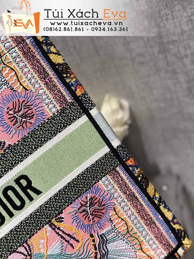 Túi Xách Dior Book Tote Bag Siêu Cấp Màu Xanh Lá Đẹp M1286.