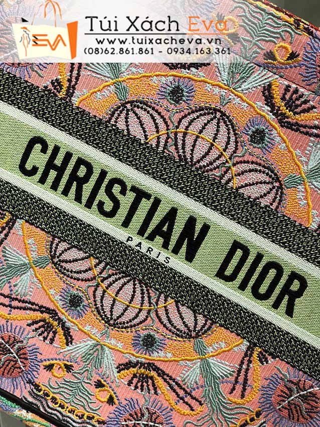 Túi Xách Dior Book Tote Bag Siêu Cấp Màu Xanh Lá Đẹp M1286.