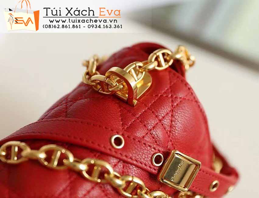 Túi Xách Dior Caro Bag Siêu Cấp Màu Đỏ Đẹp.