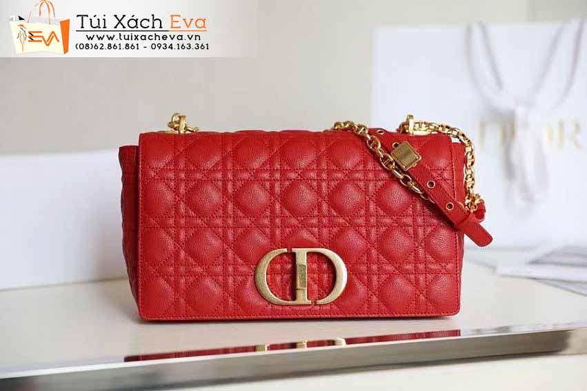 Túi Xách Dior Caro Bag Siêu Cấp Màu Đỏ Đẹp.