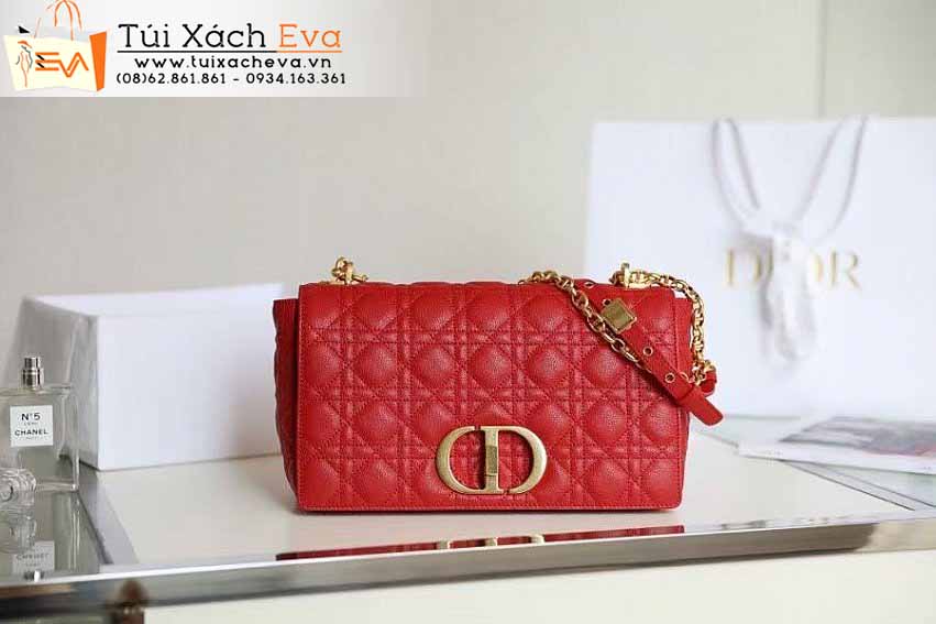 Túi Xách Dior Caro Bag Siêu Cấp Màu Đỏ Đẹp.