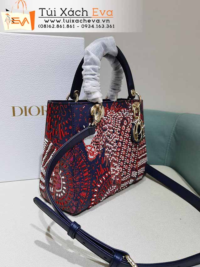 Túi Xách Dior Lady Bag Siêu Cấp Màu Đỏ Đẹp M44550.