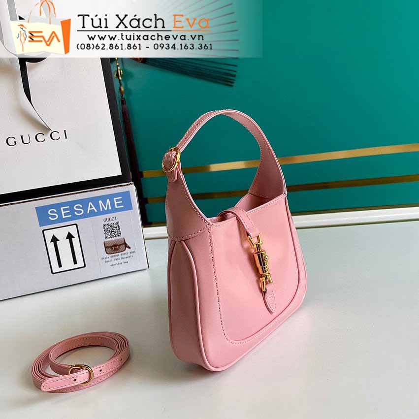 Túi xách Gucci Jackie Bag Siêu Cấp Màu Hồng Đẹp M637091.