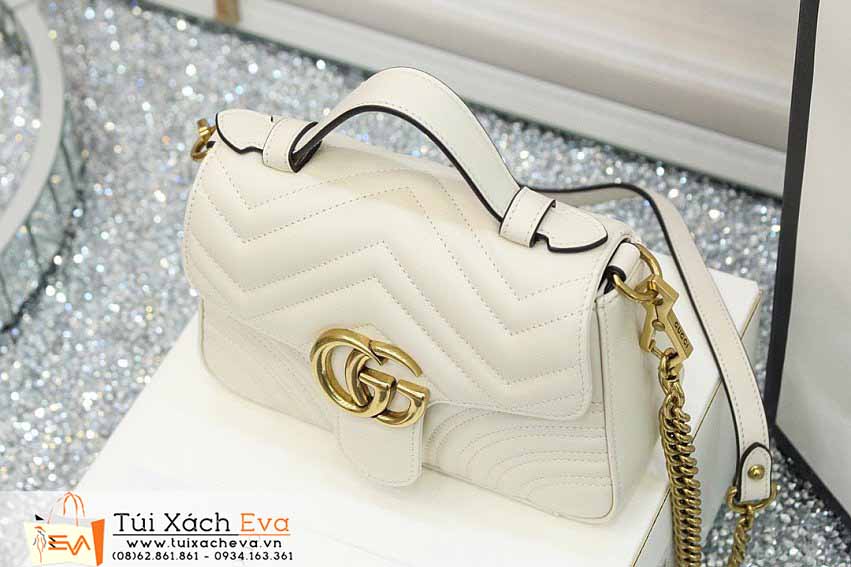 Túi Xách Gucci Marmont Bag SIêu Cấp Màu Trắng Đẹp M547260.