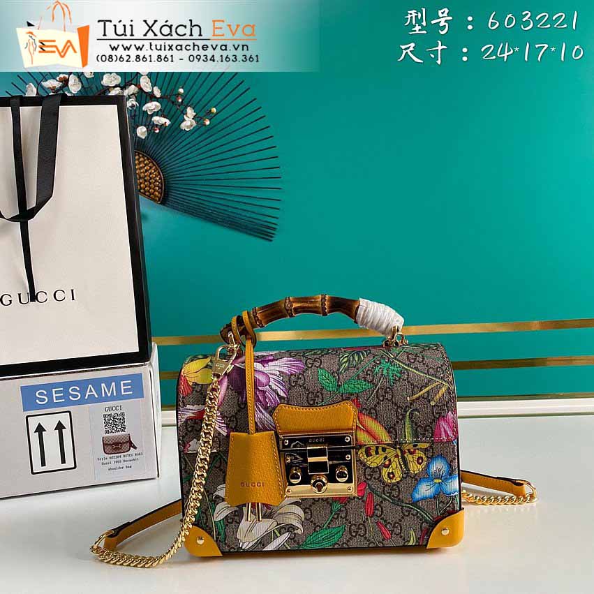 Túi Xách Gucci Padlock Bag Siêu Cấp Màu Xám Đẹp M603221.