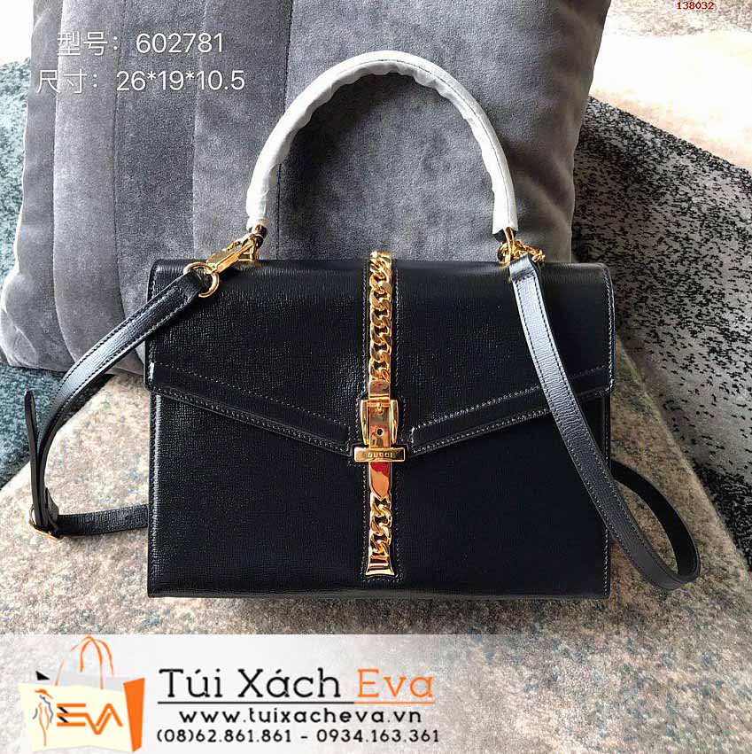 Túi Xách Gucci Sylvie Bag Siêu Cấp Màu Đen Đẹp M602781.