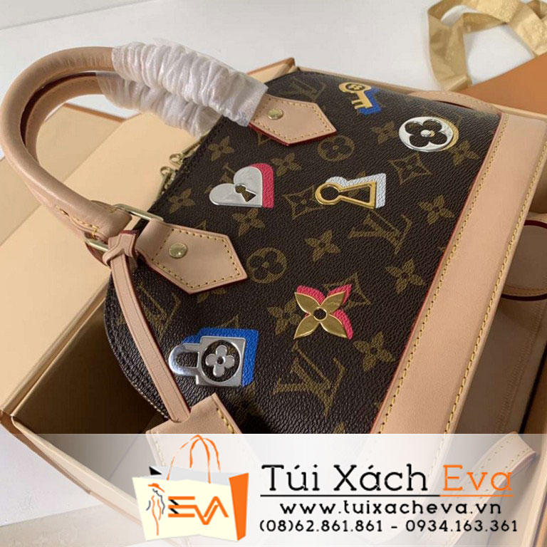 Túi Xách Lv Alma Bb Siêu Cấp Hoa Nâu Phụ Kiện M44368