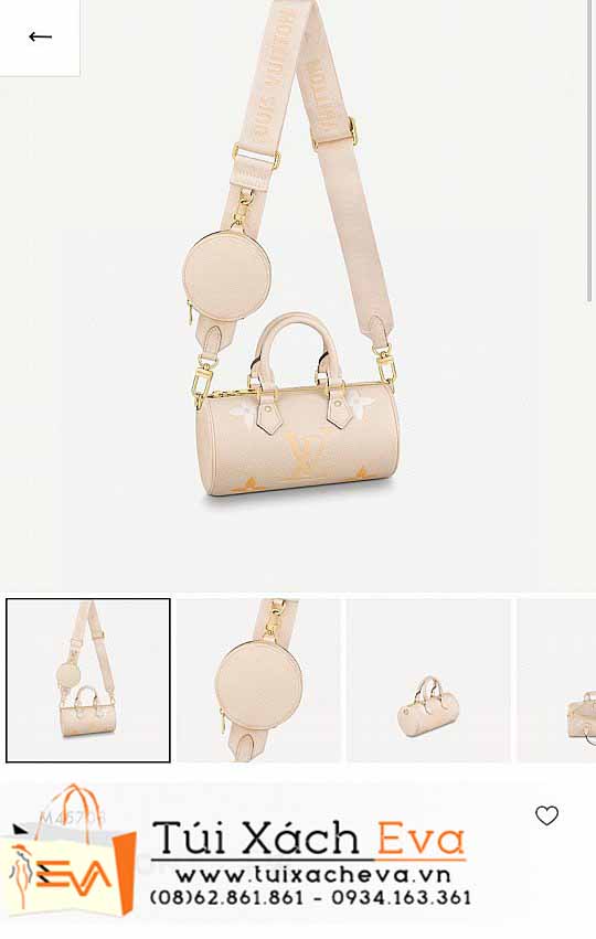 Túi Xách LV By The Pool Bag Siêu Cấp Màu Kem Đẹp M45708.