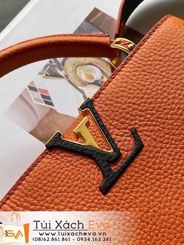 Túi Xách LV Capucines Bag Siêu Cấp Màu Cam Đẹp M53963.