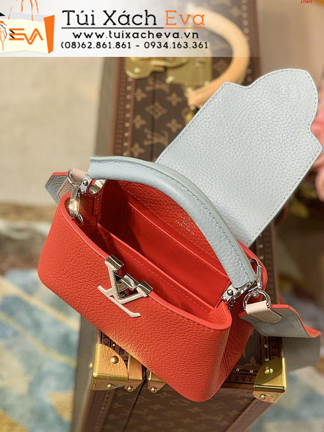 Túi Xách LV Capucines Mini Bag Siêu Cấp Màu Cam Đẹp M57519.