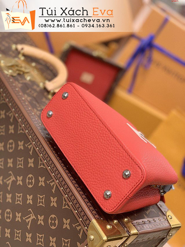 Túi Xách LV Capucines Mini Bag Siêu Cấp Màu Cam Đẹp M57519.