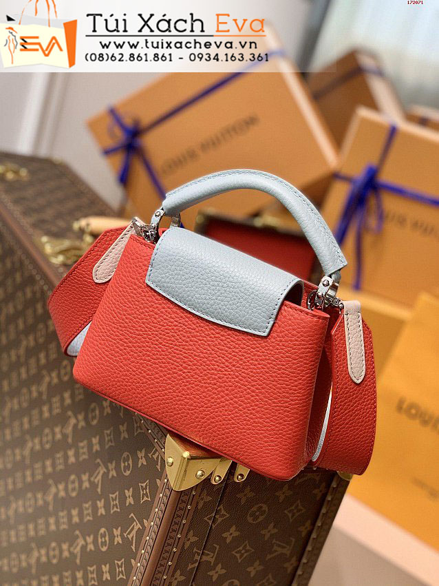 Túi Xách LV Capucines Mini Bag Siêu Cấp Màu Cam Đẹp M57519.