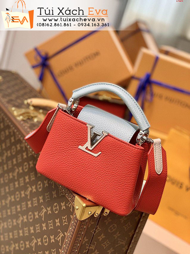 Túi Xách LV Capucines Mini Bag Siêu Cấp Màu Cam Đẹp M57519.