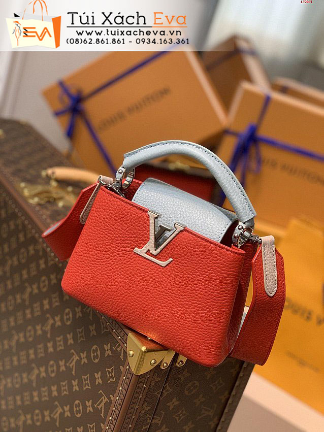 Túi Xách LV Capucines Mini Bag Siêu Cấp Màu Cam Đẹp M57519.