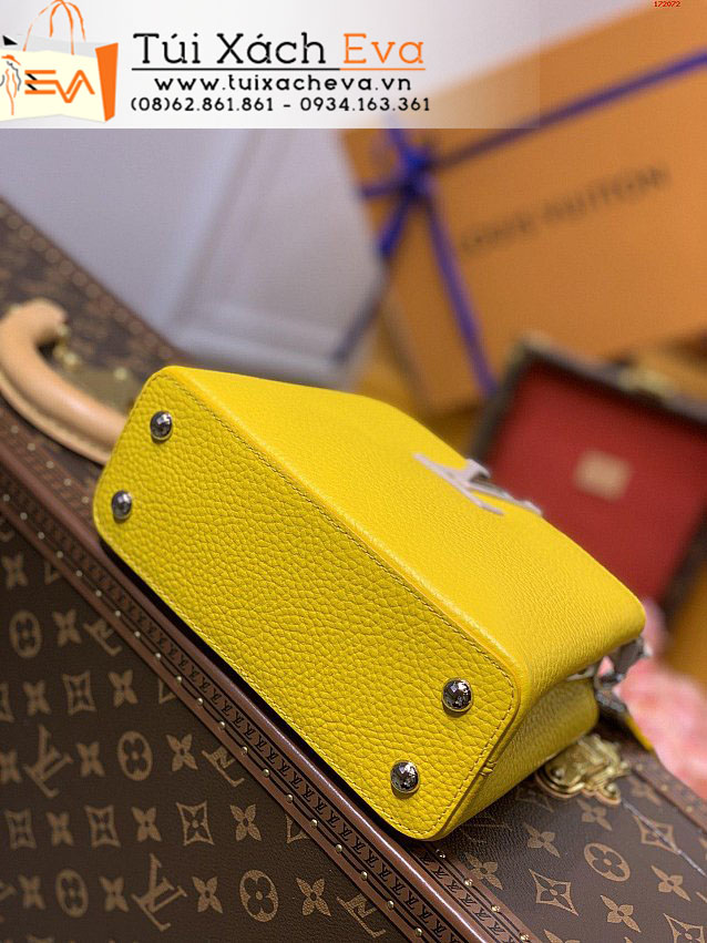 Túi Xách LV Capucines Mini Bag Siêu Cấp Màu Vàng Đẹp M57519.