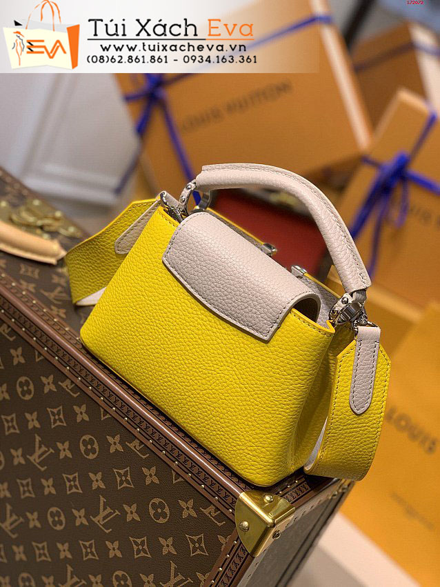 Túi Xách LV Capucines Mini Bag Siêu Cấp Màu Vàng Đẹp M57519.