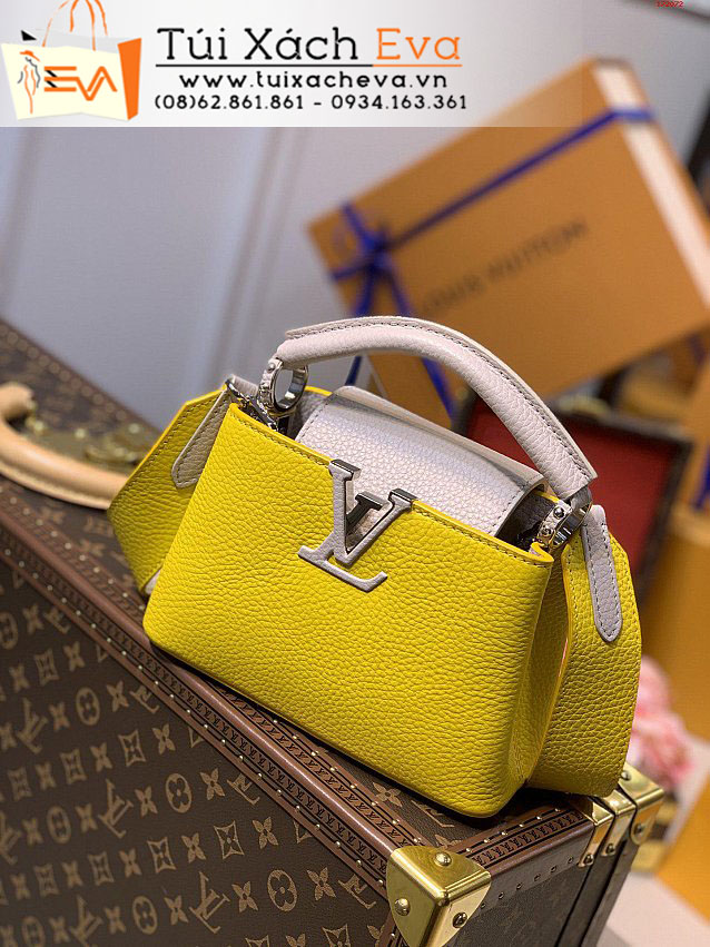 Túi Xách LV Capucines Mini Bag Siêu Cấp Màu Vàng Đẹp M57519.