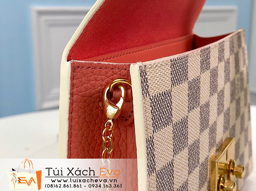 Túi Xách LV Croisette Bag Siêu Cấp Màu Trắng Sọc Caro Đẹp M60358.