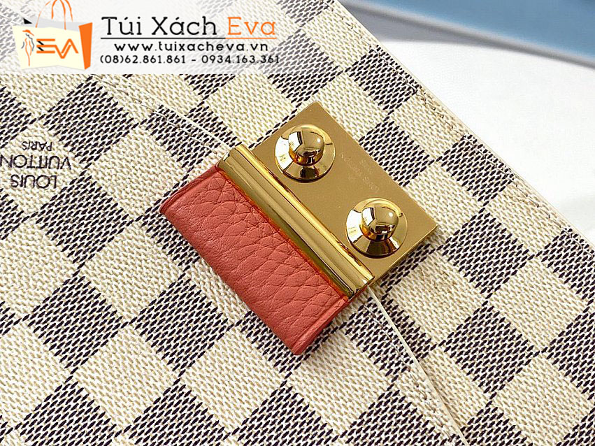 Túi Xách LV Croisette Bag Siêu Cấp Màu Trắng Sọc Caro Đẹp M60358.