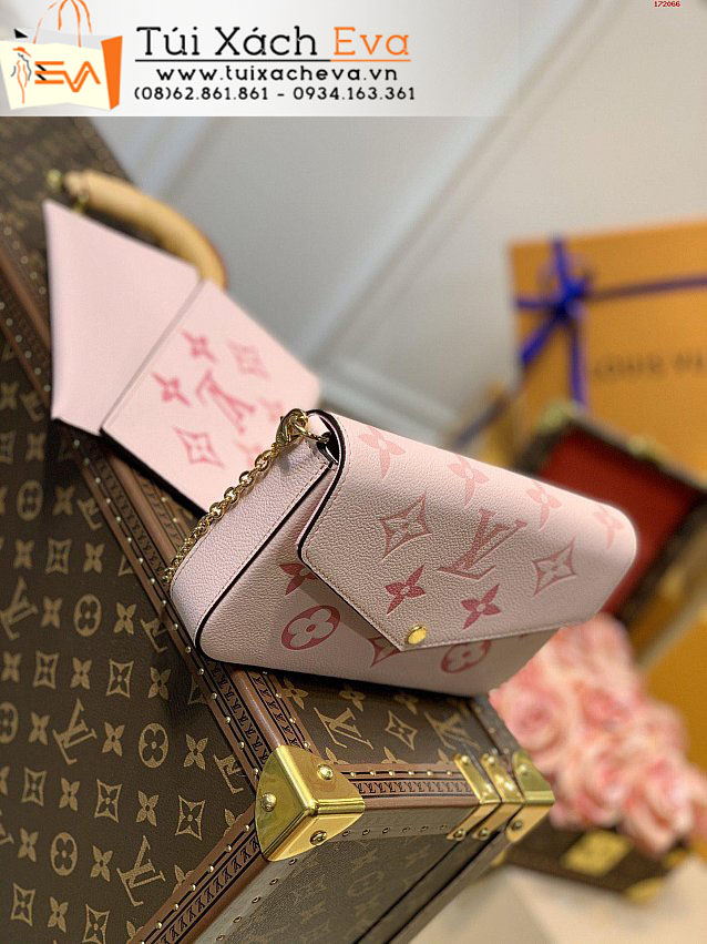 Túi Xách LV Felicie Pochette Bag Siêu Cấp Màu Hồng Đẹp M80498.