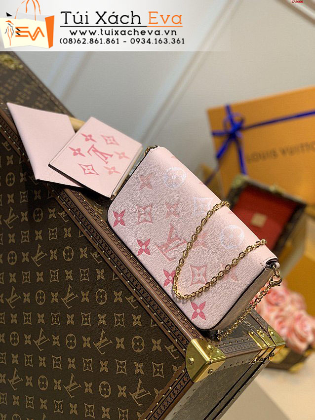 Túi Xách LV Felicie Pochette Bag Siêu Cấp Màu Hồng Đẹp M80498.