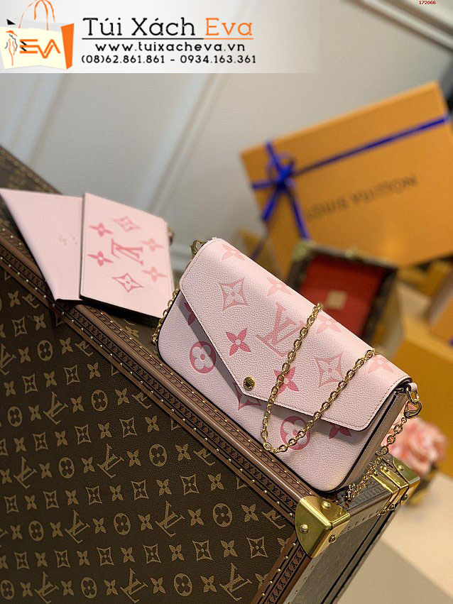 Túi Xách LV Felicie Pochette Bag Siêu Cấp Màu Hồng Đẹp M80498.