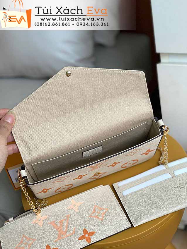 Túi Xách LV Felicie Pochette Bag Siêu Cấp Màu Trắng Đẹp M80498.
