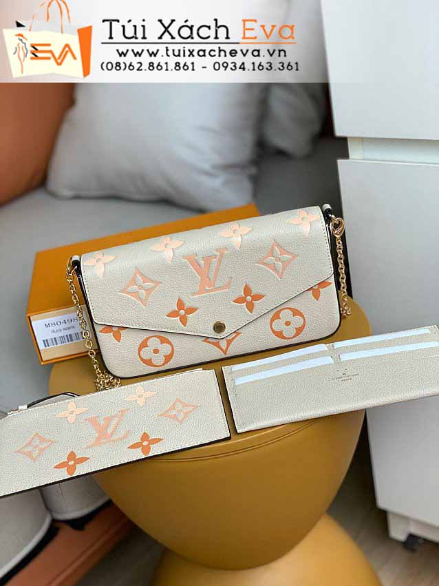 Túi Xách LV Felicie Pochette Bag Siêu Cấp Màu Trắng Đẹp M80498.