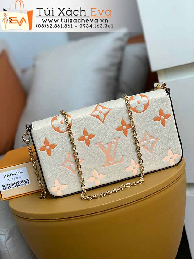 Túi Xách LV Felicie Pochette Bag Siêu Cấp Màu Trắng Đẹp M80498.