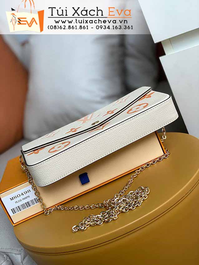 Túi Xách LV Felicie Pochette Bag Siêu Cấp Màu Trắng Đẹp M80498.